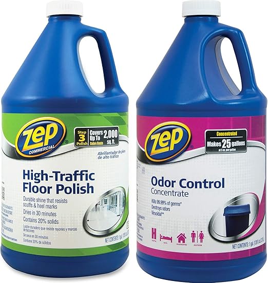 Amazon Com Zep Commercial High Traffic Floor Polish Clear Green