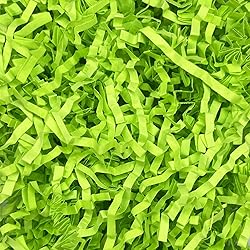 2LB Fluorescent Green Crinkle Cut Paper Shred