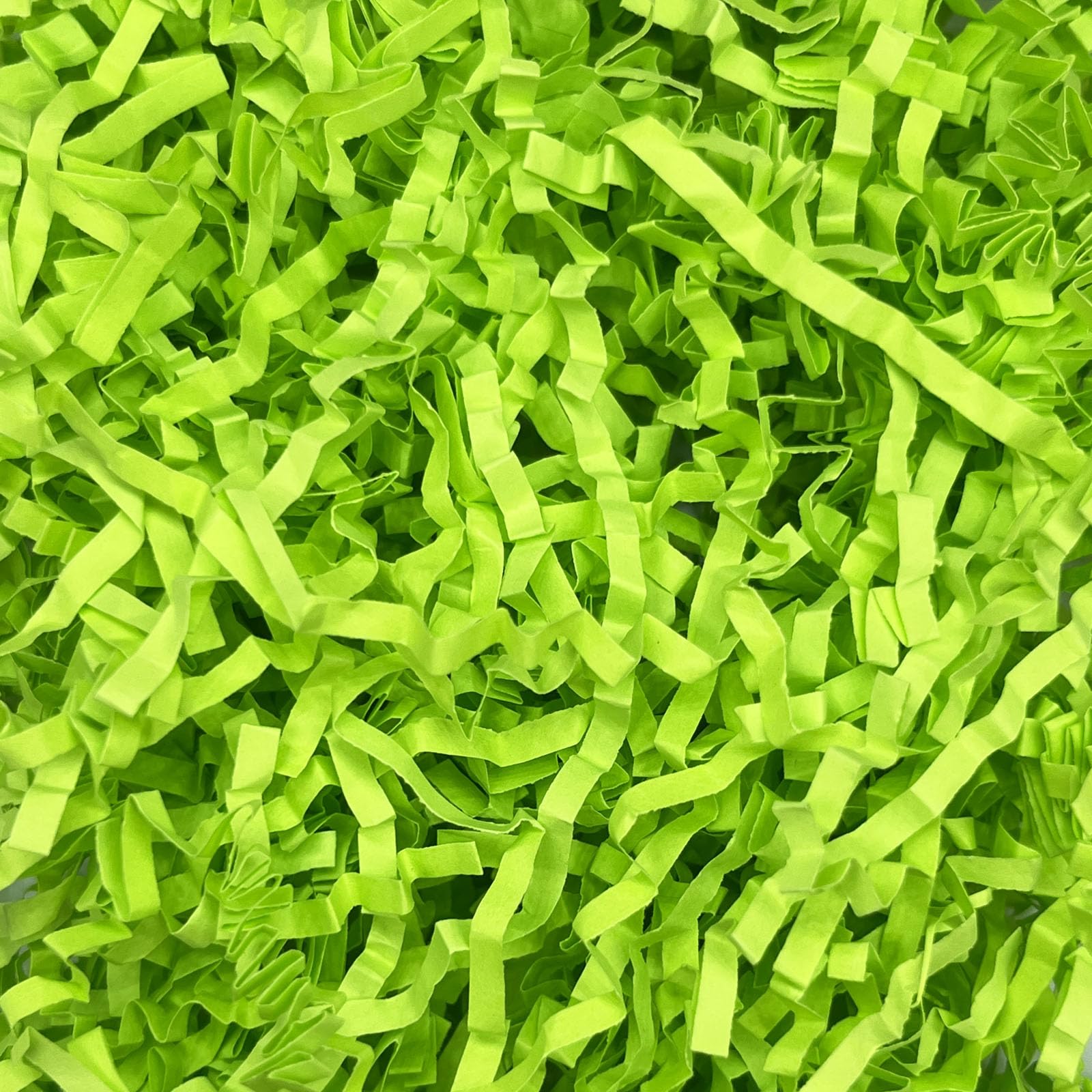 2LB Fluorescent Green Crinkle Cut Paper Shred