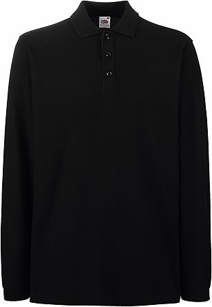 Fruit of the Loom Poloshirt Premium Long Sleeve Polo Langarm 8 Farben S-3XL