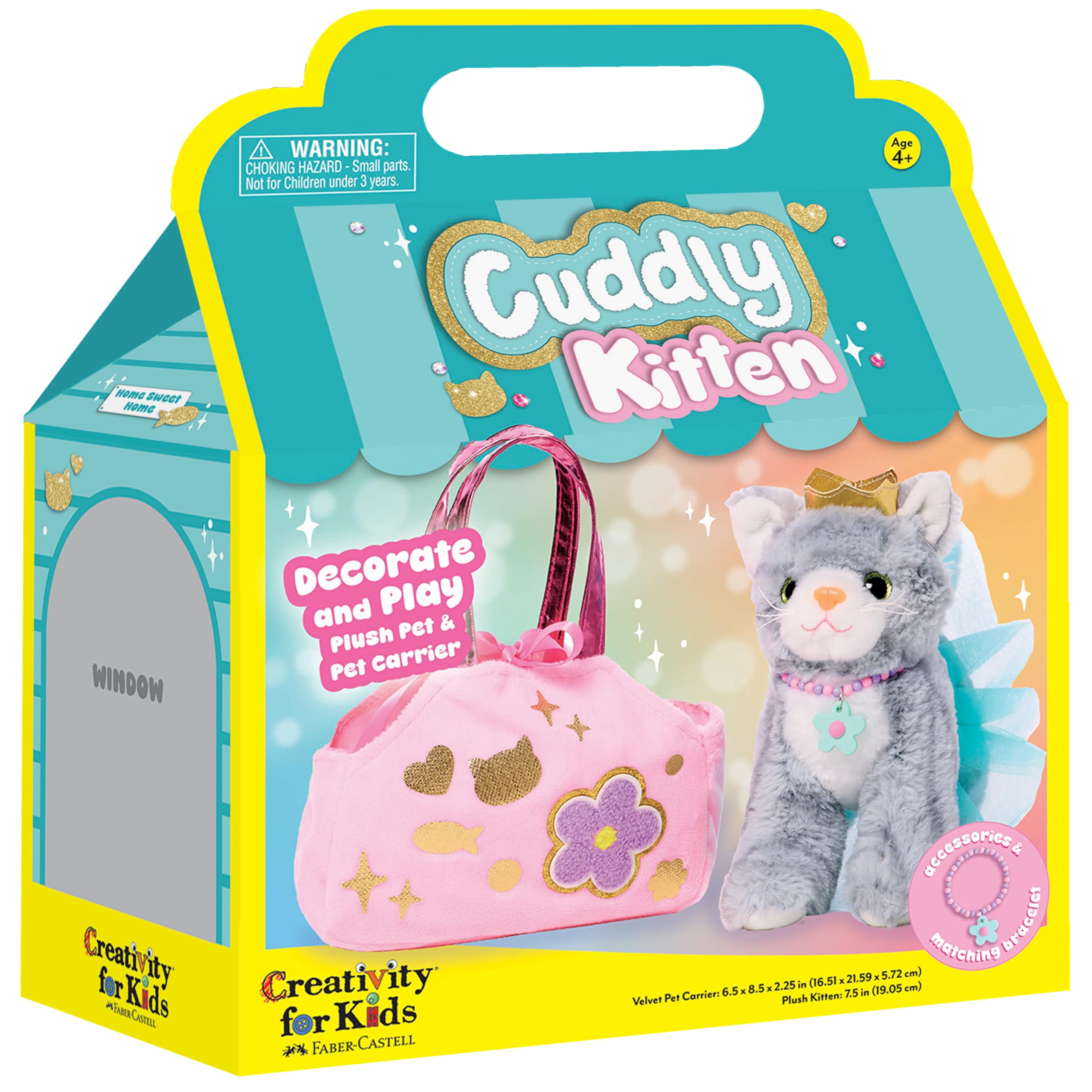 Photo 1 of Creativity for Kids Cuddly Kitten Kit | Adopt, Accessorize & Decorate a Plush Pet | Toddler Purse & BFF Jewelry Gift for Girls | Encourages Imaginative Play & Fine Motor Skills (Ages 4+)