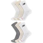 New Balance Unisex Adult Everyday Cushioned Crew Socks, 6 Pairs
