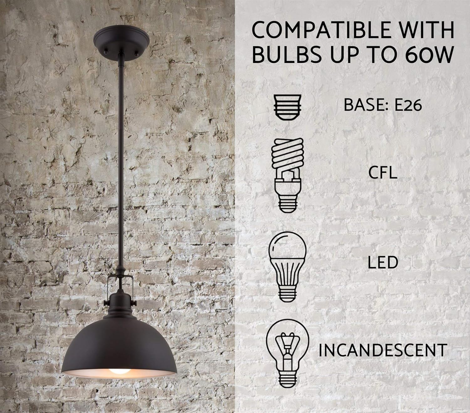 Kira Home Belle 9" Contemporary Industrial 1-Light Pendant Light, Adjustable Length + Shade Swivel Joint, Oil-Rubbed Bronze Finish - - 