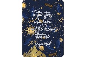 EPIC LIFE DESIGNED ACOTAR Kindle Insert – “to The Stars Who Listen” Quote – Bookish Gift – Starry Night Reading Accessory – Fits Most Clear Kindle Cases – Vinyl Overlay – Gift for Readers (11th Gen Kindle Paperwhite)