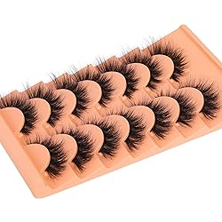 False Eyelashes Crossed Cluster Lashes Volume