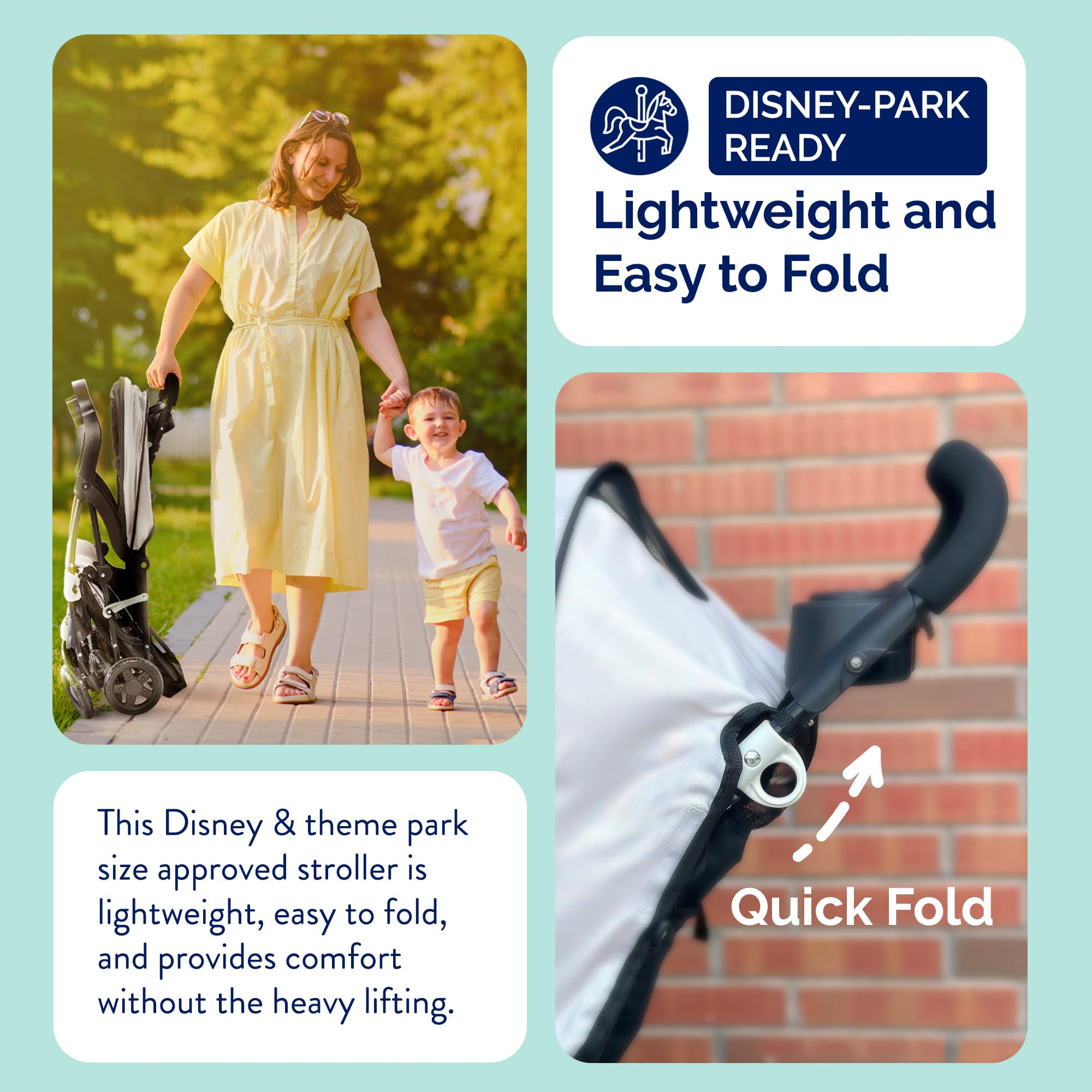 Kolcraft Cloud Plus Lightweight Umbrella Stroller for Toddlers with Reclining Seat, Large Storage Basket, Canopy, Infant & Parent Trays, Compact Fold for Summer Travel, Durable Frame, Slate Gray