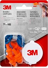 3M Corded Reusable Earplugs 3-Pair Case 90716-80025T Original view 4