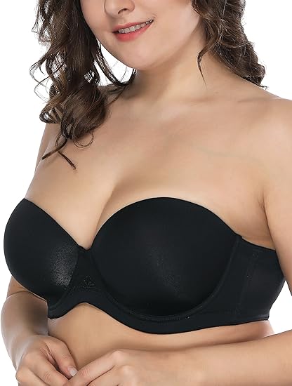 Deyllo Women S Strapless Bra Underwire Full Coverage Multiway Bra