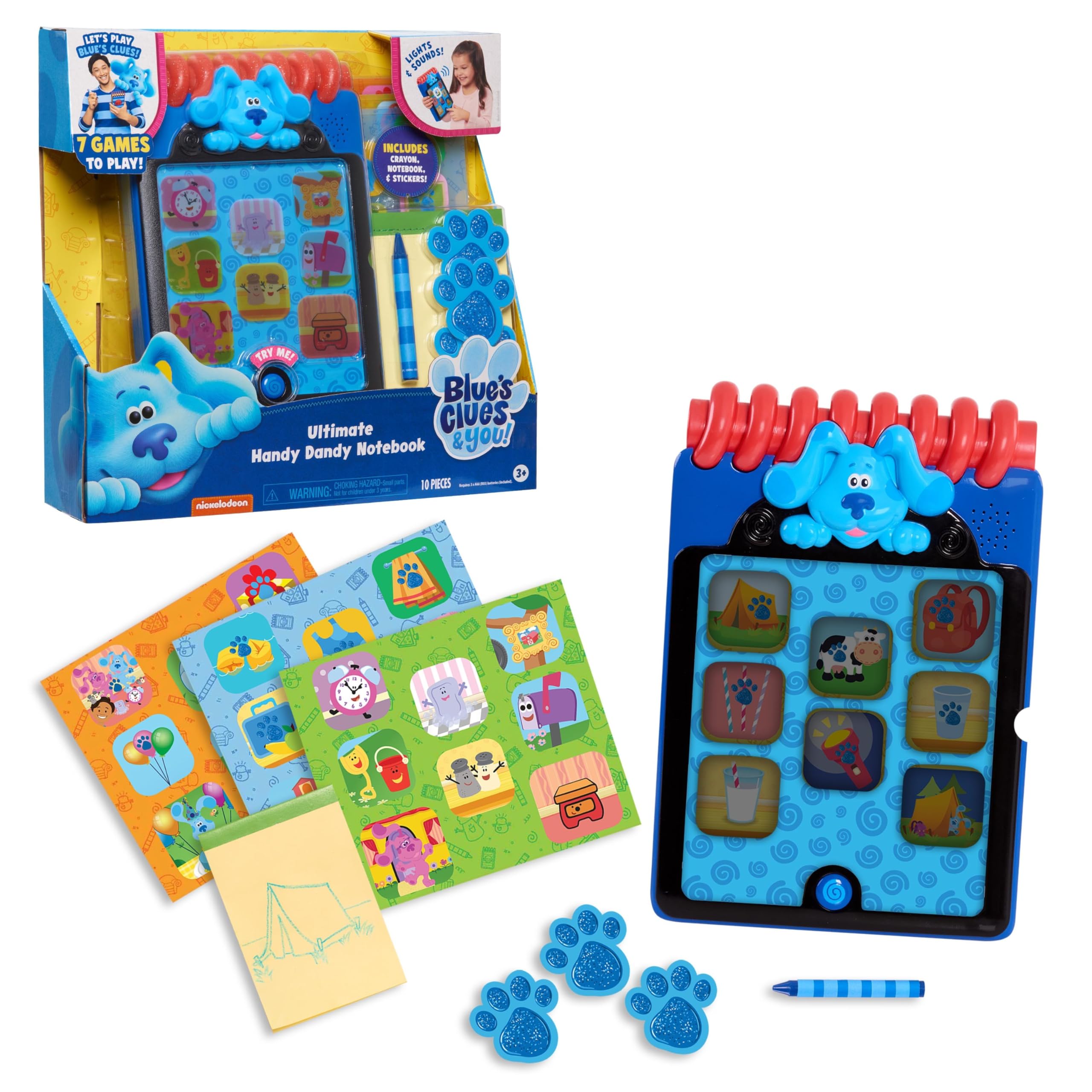 Photo 1 of Blue’s Clues & You! Ultimate Handy Dandy Notebook, Interactive Kids Toy with Lights and Sounds, Blue's Clues Game, Kids Toys for Ages 3 Up by Just Play