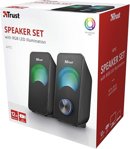 trust arys compact rgb 2.0 speaker set