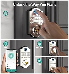Smart Door Lock WiFi Deadbolt: HEANTLE Keyless