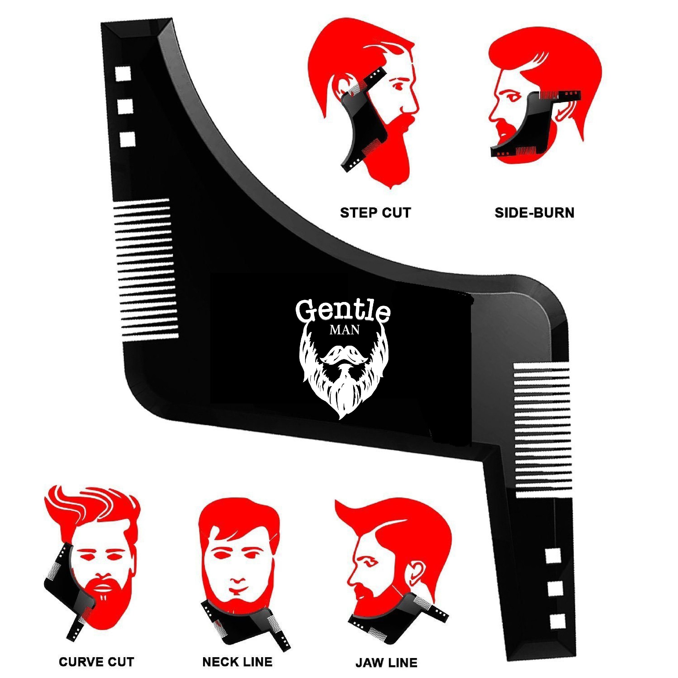 Beard Apron And Beard Shaping Tool Premium Kit For Men