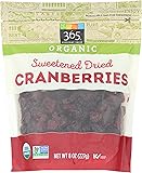 365 Everyday Value, Organic Cranberries, Sweetened Dried, 8 oz
