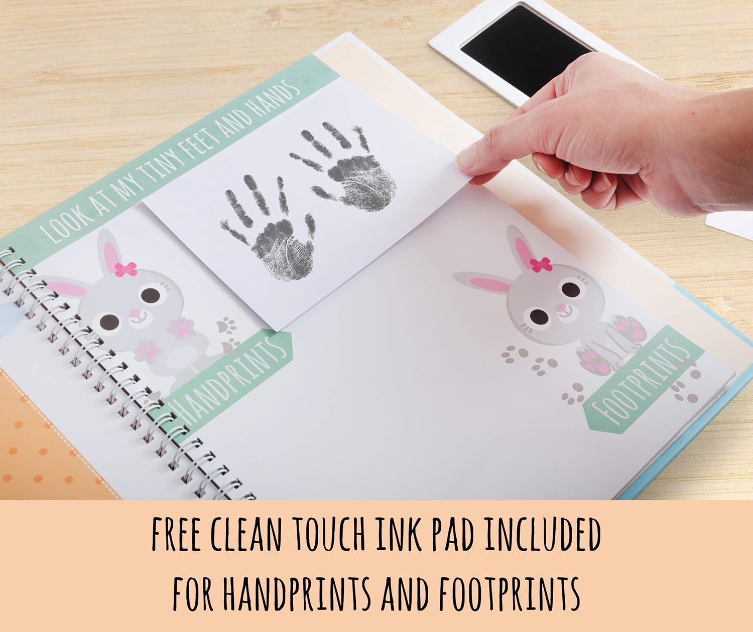Download Albums Journal Scrapbook For Newborn Photo Album Ink Pad Monthly Stickers Baby Memory Book Record First 5 Years Memories Milestones 70 Pages Best New Mom Gift Baby Shower Gift