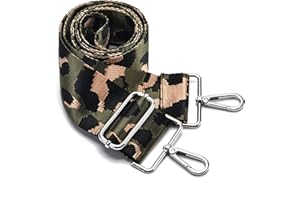 LVYOUME Purse Strap Silver Hardware 2" Wide Replacement Crossbody Straps Adjustable Shoulder Strap Extra Long Bag Strap for Handbags