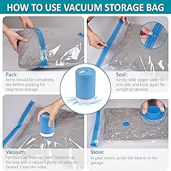 Cozy Essential 26 Pack Vacuum Storage Bags with