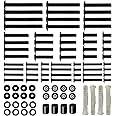 MOUNTUP Universal TV Mounting Hardware Kit Fits Most LED LCD OLED 4K TVs, Includes M4 M5 M6 M8 TV Screws, Spacers, Washers, and Concrete Wall Anchors for TV/Monitor Mounting up to 80 inches, MU0041