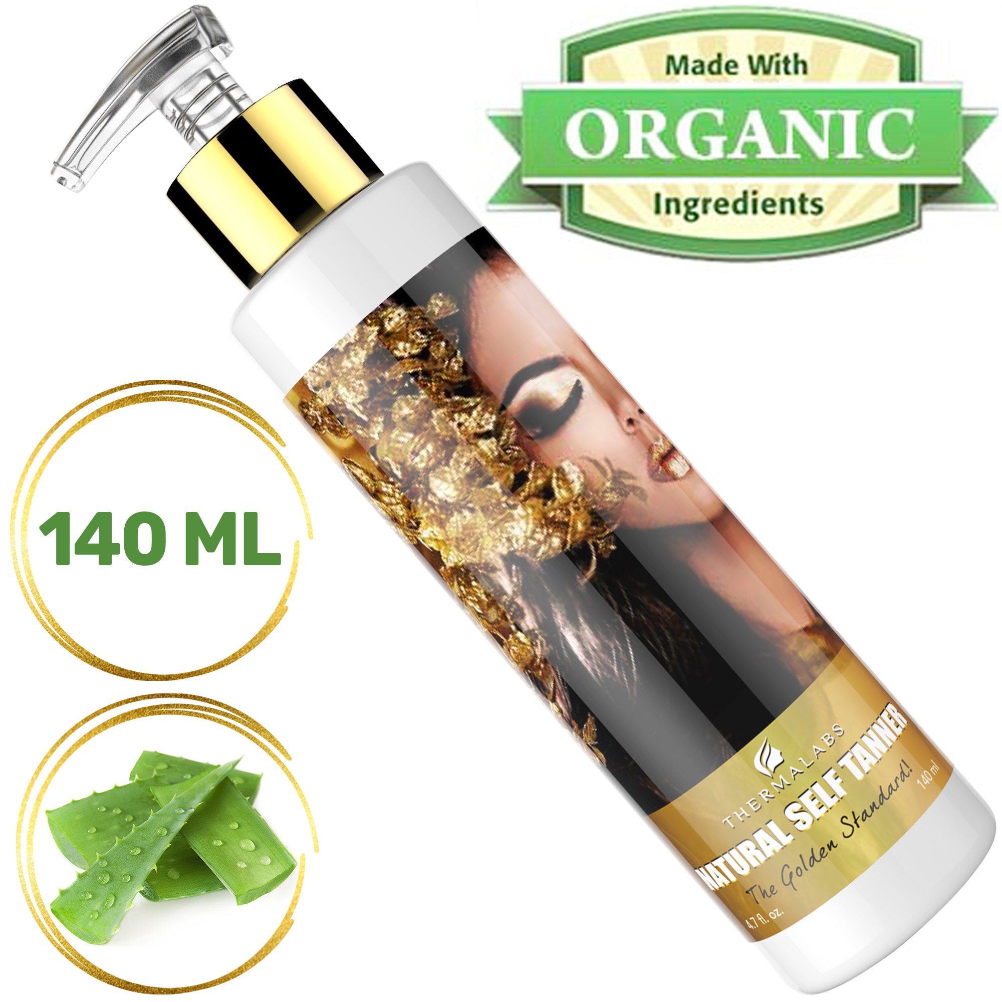 Organic Self Tanner 4.7 oz: Bronzing Your Skin With Care. Ultra Natural Bronzer Glow. Face & Body fake tan lotion. Men & Women Tanners. Gradual Subtle to Dark Sunless Tanning. Express Self-Tan Lotions