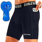 Men's 4D Padded Bike Shorts Cycling Underwear Biking Bicycle Padding Shorts for Men Side Pockets