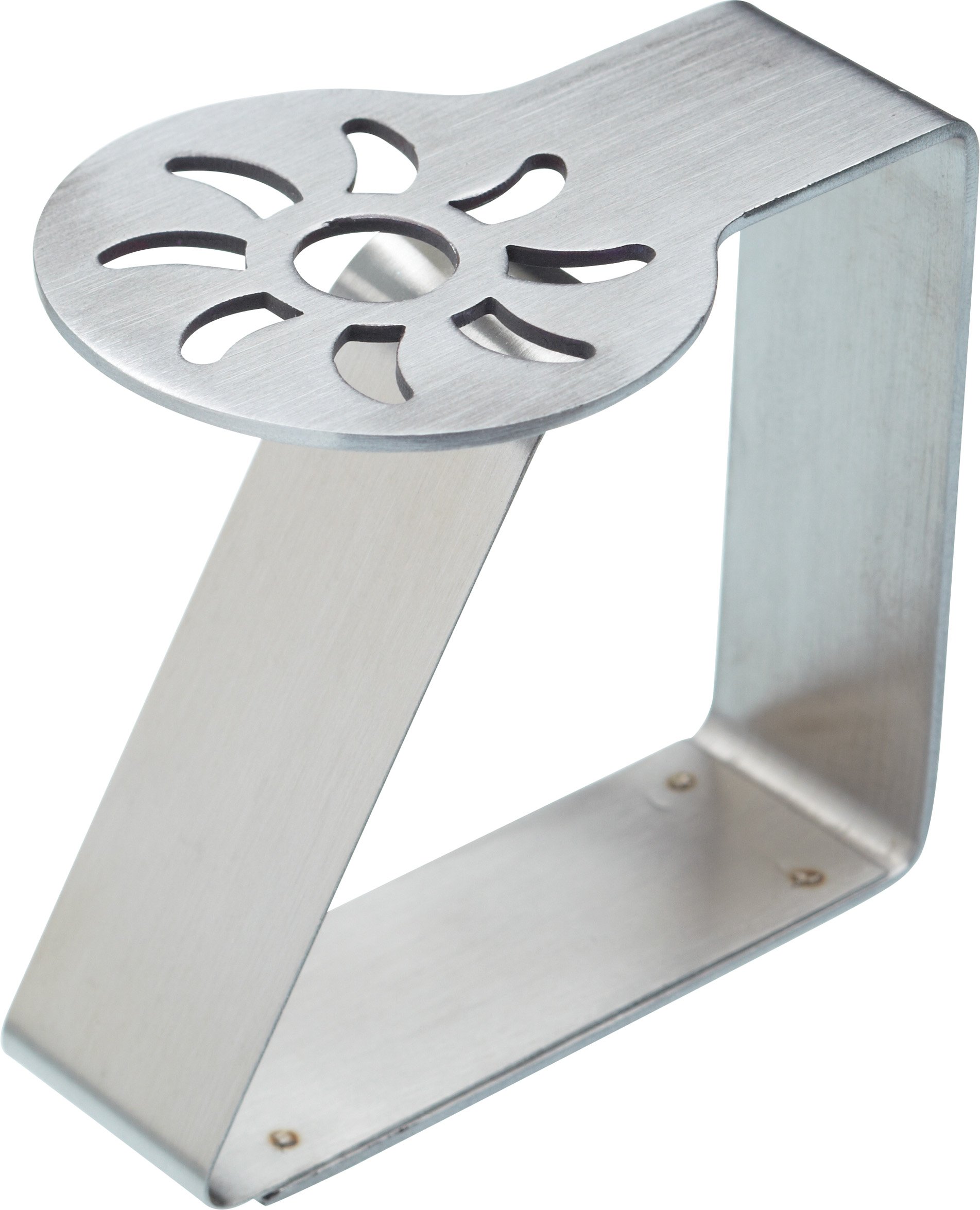 KitchenCraft Table Cloth Clip Set, Sun Design, Stainless Steel, 4 Pieces, Silver,6 x 5cm