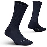 Feetures Everyday Max Cushion Crew Sock for Men - Moisture-Wicking Socks