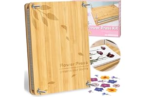 MOBYKE Large Flower Press, 11" x 7.7" Flower Pressing Kit for Adults with Storage Bag Wedding Bouquet Preservation Kit Dried 
