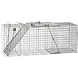 Havahart 1085  Easy Set One-Door Cage Trap for Raccoons, Stray Cats, Groundhogs, Opossums, and Armadillos