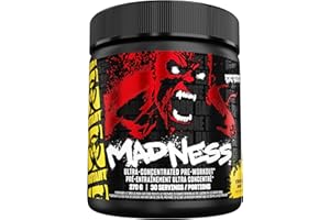 MUTANT MADNESS | Ultra-Concentrated Pre-Workout Supplement | 360mg Caffeine, 4g Pump & Performance Blend, Beta-Alanine, Energ