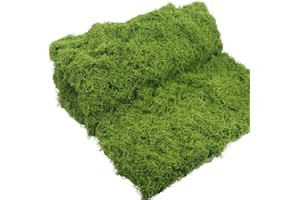 FAICOIA Fake Moss for Crafts 39" x 39" Faux Moss for Plants Indoor Artificial Moss for Decorating Green Faux Grass for Planters Crafts DIY Table Centerpieces Fairy Garden Floral Wedding 100 x 100cm
