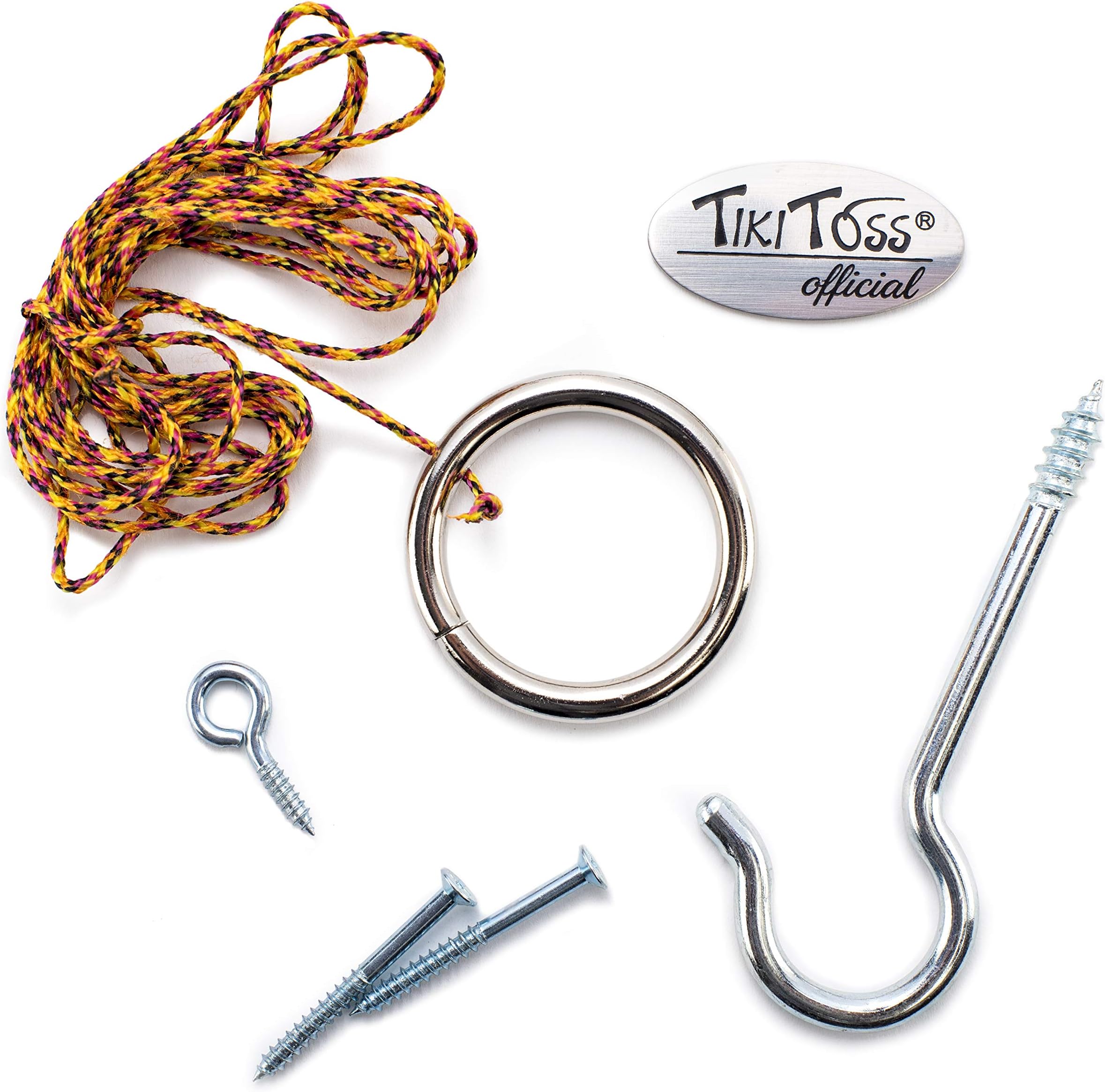 Original Hook and Ring Game Essentials- Includes Hook, Ring, Mounting Screws, and Thread by Tiki Toss
