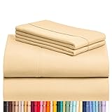 LuxClub 3 PC Sheet Set Bed Sheets Deep Pockets