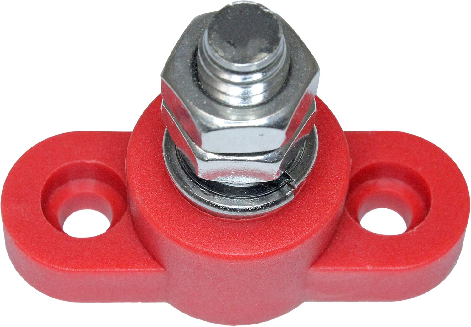 Positive Insulated Battery Power Junction Post Block 3/8 Lug X 16 thread (Red & Black Set): Automotive
