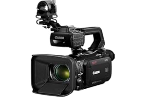 Canon XA70 Pro Camcorder 1” 4K UHD CMOS Sensor, Dual-Pixel CMOS AF, 15x Optical Zoom, 600x Digital Zoom, Image Stabilization, HDMI, USB Live Streaming, Time Stamp On-Screen Disp. Recording, XLR inputs