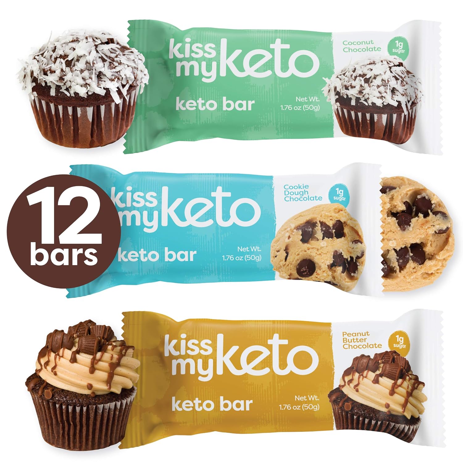 Kiss My Keto Bars Low Carb 3g Net Low Sugar Keto Snack Bars Chocolate Variety Pack 12 Pack Rich In Ketogenic Fats Protein #whole #foods #cookie #dough Kiss My Keto Bars Low Carb 3g Net Low Sugar Keto Snack Bars Chocolate Variety Pack 12 Pack Rich In Ketogenic Fats Protein