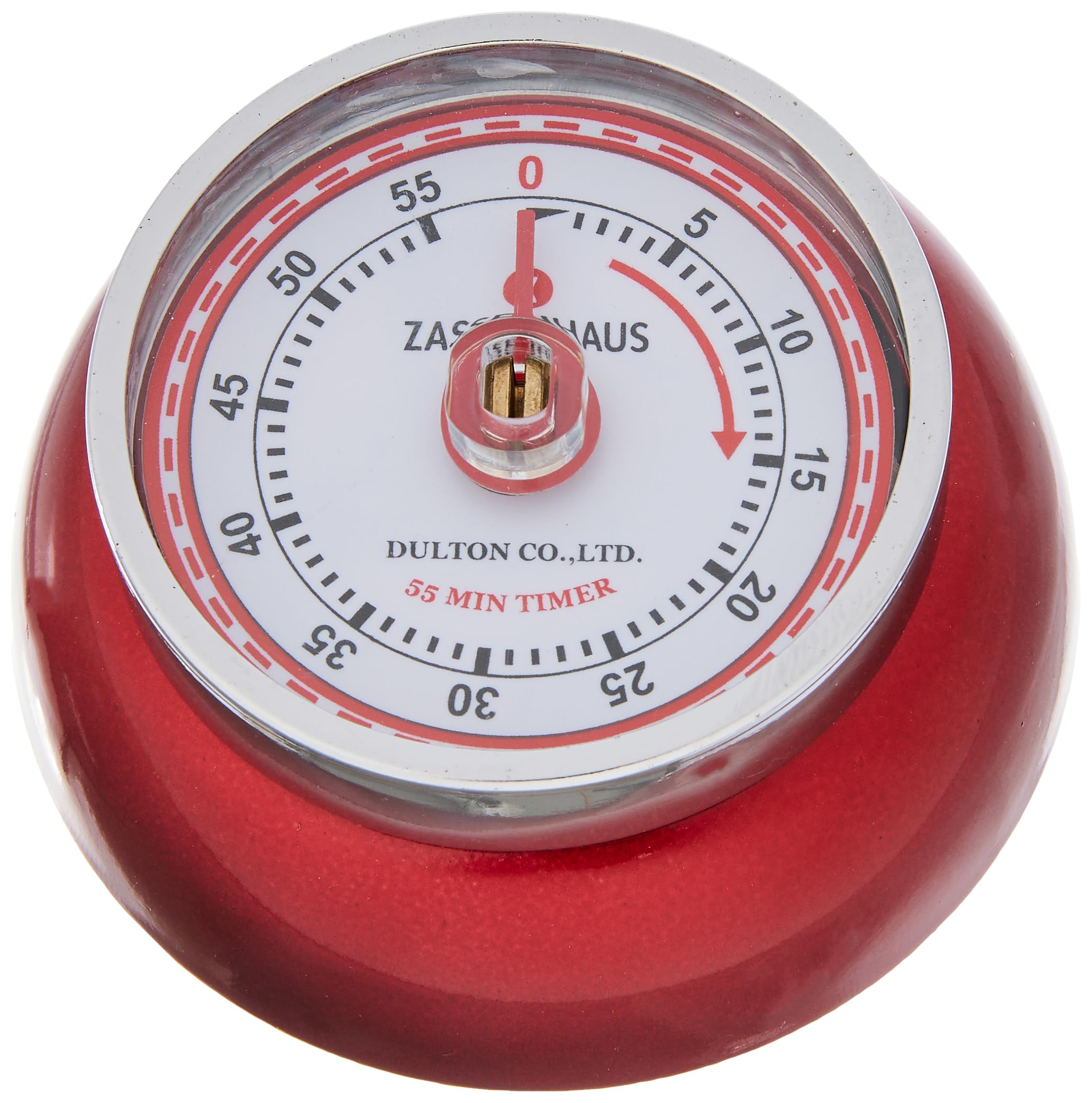 Zassenhaus 71849 Kitchen Timer, Metallic red,7 cm