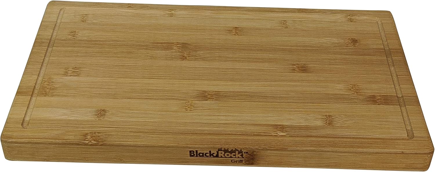 Black Rock Grill Large Bamboo Wooden Serving board, Chopping board, 44cm x 27cm x 3cm / 17.3" x 10.3" x 1.1", Large Steak Board - Image 4