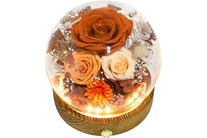 Orange & Brown Rose Arrangement Fall-themed