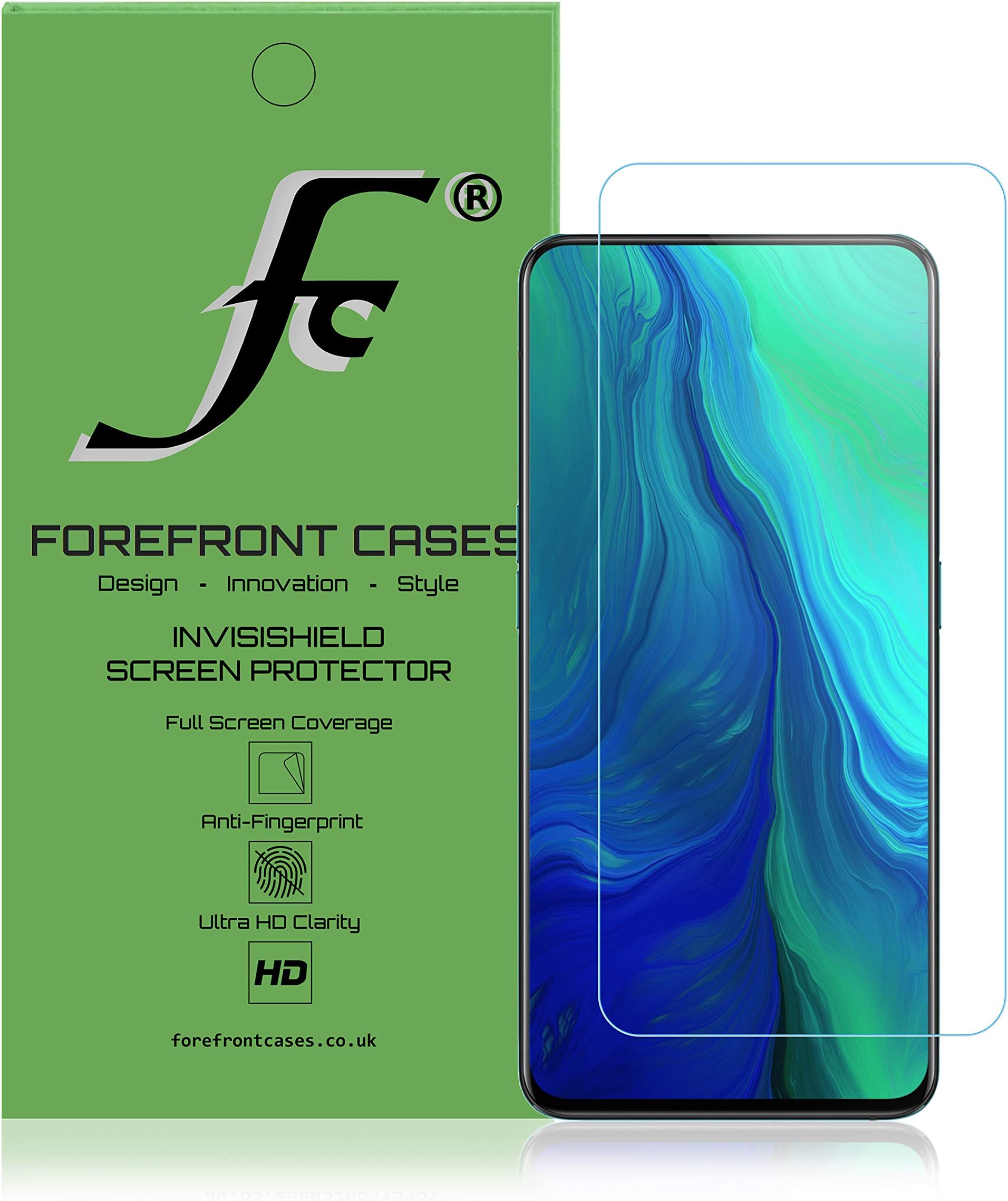 FC Hydrogel Screen Protector for Oppo Reno 10X Zoom - 1 Pack - Oppo Reno 10X Zoom Screen Protector - Edge to Edge Screen Coverage, Shatterproof, Self-Healing, HD Clear