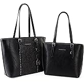 Montana West Tote Bag for Women Large Purse and Handbags Set Embossed Collection Purse 2Pcs Set