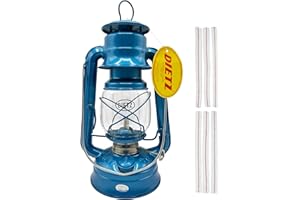 LIGHT OF MINE "LET IT SHINE" Light of Mine - Dietz #76 Original Blue Oil Lantern with 1/2" Replacement Wick Strips (Blue)