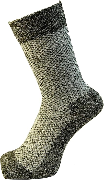 Amazon フジテ 絹は涼しいぞぉ メンズ 先丸 メッシュソックス 3足組 01 杢 スポーツソックス 通販
