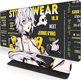 Large Gaming Mouse Pad 31.5 x 11.8 Inches XXL Extended for Mouse and Keyboard Non-Slip and Water Resistant Surface with Anime Cute Girl Design Ideal for Competitive Gaming League