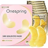 Under Eye Patches (24 Pairs), 24K Gold Under Eye Masks for Dark Circles, Puffy Eyes, Undereye Bags, Wrinkles - Rejuvenating &