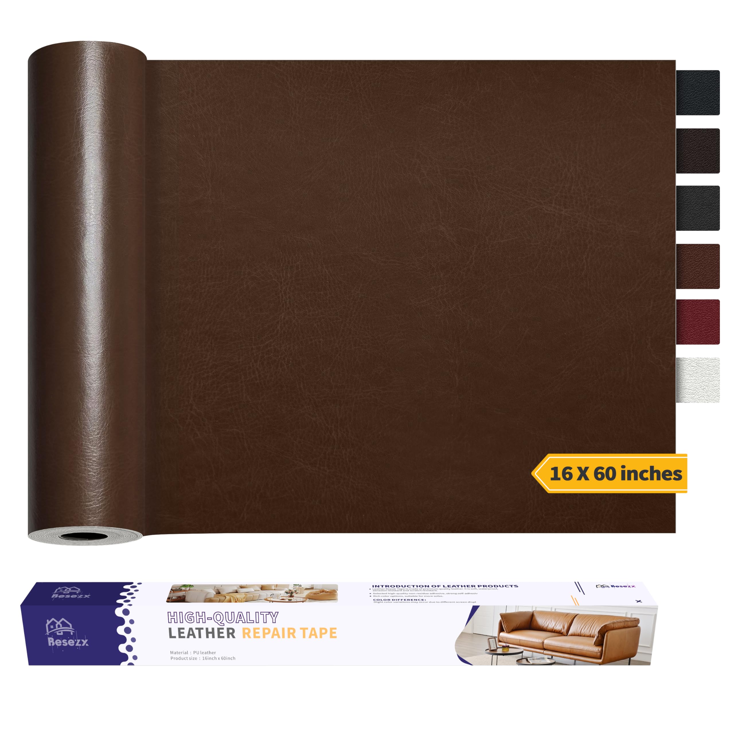 Besezx Leather Repair Patch Tape Kit, Self Adhesive