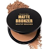 Elizabeth Mott Whatup Beaches Matte Bronzer Powder, 10g | Matte Bronzer &amp; Contour Powder, Sun-Kissed Finish, Buildable, Pressed Compact, For All Skin Tones, Vegan, Cruelty-Free