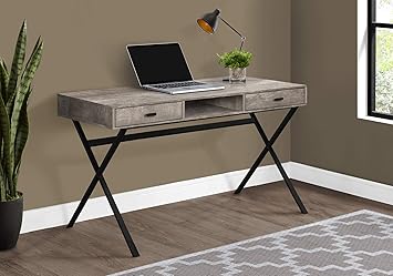 Amazon Com Monarch Specialties Laptop Table With Drawers And Open