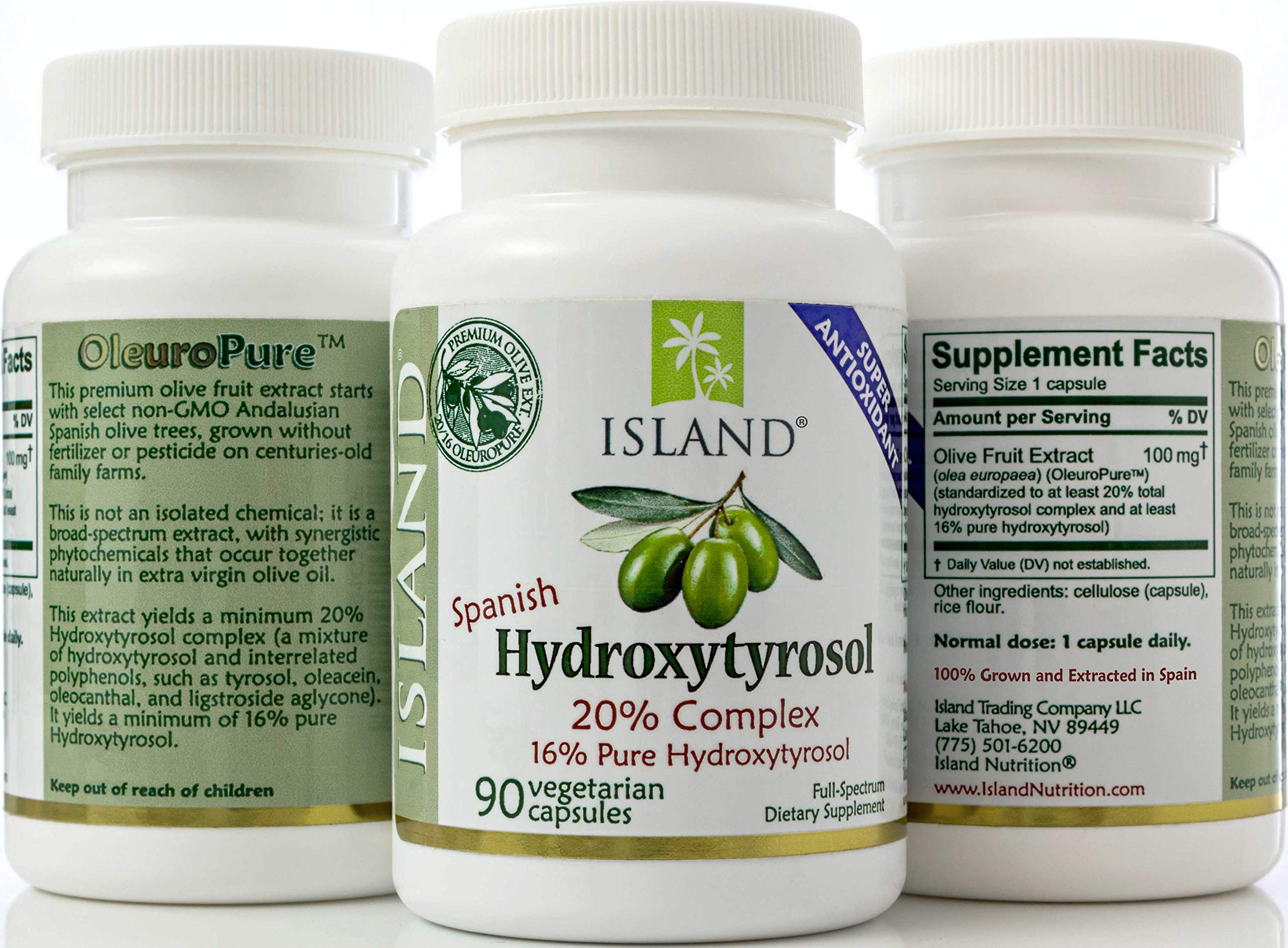 20 Hydroxytyrosol Complex™ Olive Fruit Extract Super Strength 100 Grown & Extracted in Spain
