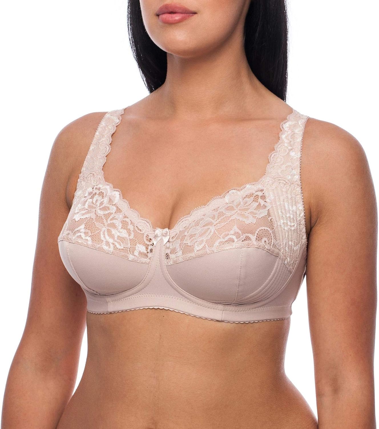 frugue Women's Comfort Non Wired Support Wireless Minimiser Bra Amazon