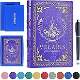 Velaris City of Starlight Faux Leather Journal Velaris City of Starlight Book Cover Bookish Gift for Book Lover Bookworm Gift Acotar Velaris Notebook,320 Pages Journal Notebook with Pen,1 Pack Purple A5 (Velaris Purple)