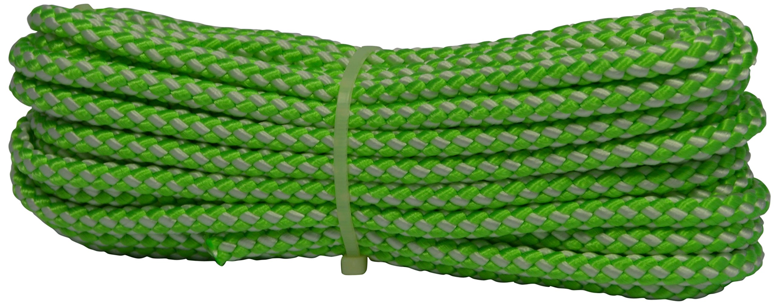 Corderie Italiane 6015376 – Braid 00 Sport, 8 mm-10 MT, biverde Flu Flu/White, Colour: Green/White